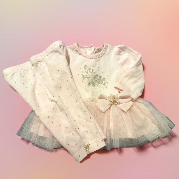 Little Me Other - NEW!! Little Me Princess Pink Outfit Baby Girl 6 Month Never Worn Summer/Spring